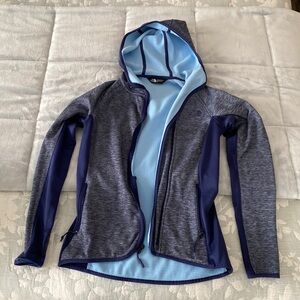 North face women’s blue hoodie jacket petite small